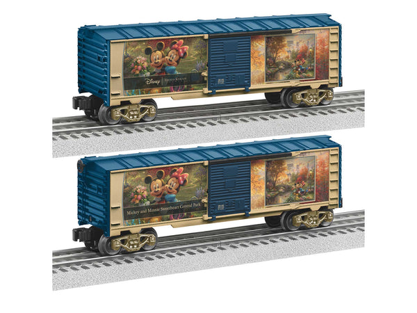 Lionel 2428140 THOMAS KINKADE STUDIOS - DISNEY MICKEY & MINNIE SWEETHEART CENTRAL PARK BOXCAR O SCALE NEW