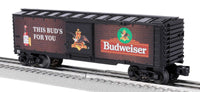 Lionel 2428410 BUDWEISER ILLUMINATED BAR SIGN REEFER O SCALE NEW