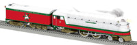 Lionel 2431720 North Pole Central Legacy 4-4-2 Engine #12 with 2427430 Aluminum 18" Passenger Car 4 pack, 2427440 Aluminum 18" Passenger Car 3 pack Limited O Scale NEW