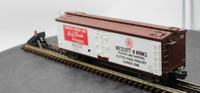 K-Line K742-8028 Mid West Hennery Wood Sided Reefer O Scale Used Excellent