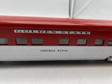 K-Line k4632-3358IC Golden State "Imperial Range" 18" Aluminum Pullman Car O SCALE Used Excellent Damaged Box