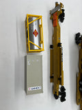 MTH Premier 20-95035 T.T.U.X. Spline Cars and Loads. 5 Car set  O SCALE Used Excellent as is