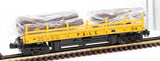 MTH Premier 20-98949 Pittsburgh & Lake Erie Operating Log Car O SCALE Used Excellent Damaged Box