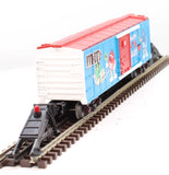 MTH Railking 30-74642 MARS - M&M's 4th of July Box Car w/Blinking LED O SCALE Like New limited