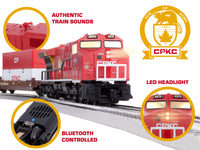 Lionel 2523020 CANADIAN PACIFIC KANSAS CITY CPKC MAXI STACK LIONCHIEF FREIGHT SET WITH BLUETOOTH 5.0 O SCALE limited NEW