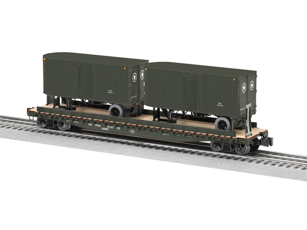 Lionel 2526350 US ARMY TOFC # W/2 TRAILERS #39500 O SCALE LIMITED NEW