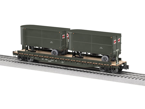 Lionel 2526360 US ARMY TOFC # W/2 TRAILERS #39514 O SCALE LIMITED NEW