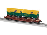 Lionel 2526370 CHICAGO NORTHWESTERN CNW TOFC # W/2 TRAILERS #44017 O SCALE LIMITED NEW