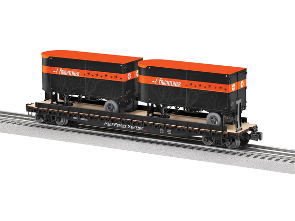 Lionel 2526400 HALLOWEEN FRIGHTLINER TOFC #103125 W/2 TRAILERS O SCALE limited NEW