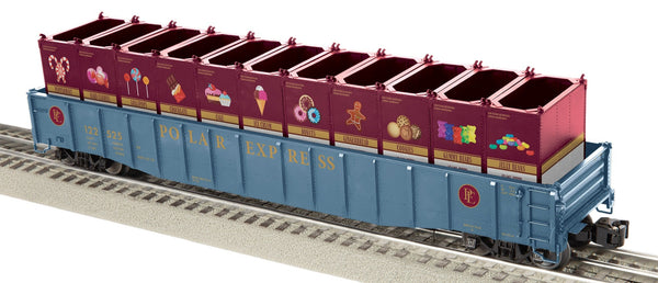 Lionel 2526580 The Polar Express PS-5 Gondola w/cannisters #122525 limited O SCALE NEW