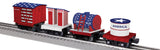 Lionel 2526810 USA Patriotic Disconnect Car 4 Pack and USA Disconnect Caboose (Set of 2) limited O Scale NEW