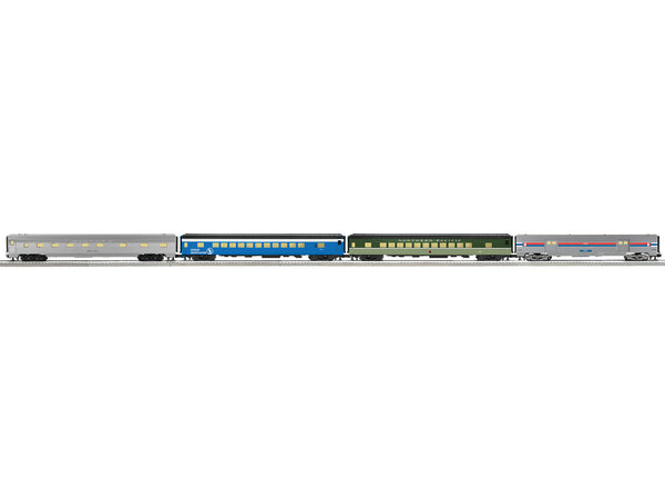 Lionel 2527350 AMTRAK "RAINBOW" 21" 4 PACK PASSENGER CARS PHASE I O Scale Preorder Limited