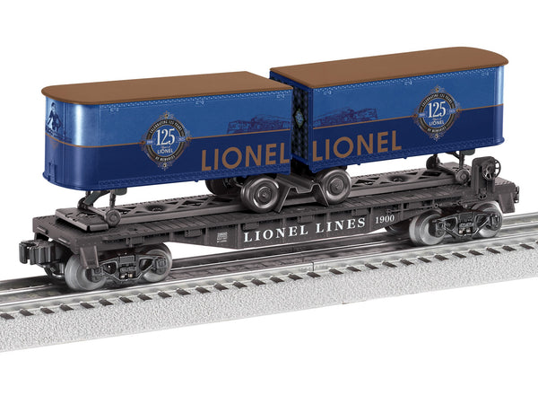 Lionel 2528650 Lionel 125th Flatcar with Piggyback Trailers O SCALE NEW