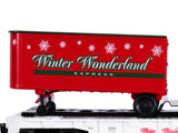 Lionel 2528680 Winter Wonderland Flatcar with Piggyback Trailers limited O SCALE NEW