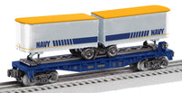 Lionel 2528690 Navy Flatcar with Piggyback Trailers limited O SCALE NEW
