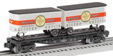 Lionel 2528700 Whispering Rails Flatcar with Transylvania Transit Undertaker Coffin Co. Piggyback Trailers limited O SCALE NEW