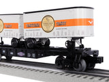 Lionel 2528700 Whispering Rails Flatcar with Transylvania Transit Undertaker Coffin Co. Piggyback Trailers limited O SCALE NEW