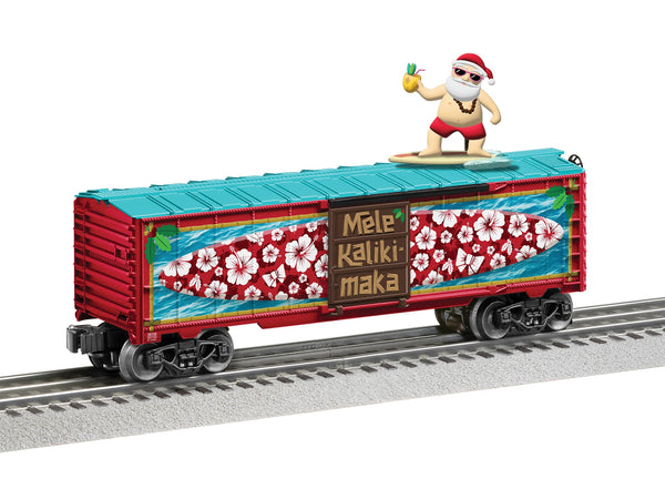 Lionel 2528720 Surfing Santa Christmas Boxcar limited O SCALE NEW