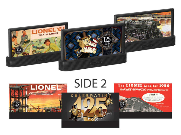 Lionel 2530050 LIONEL 125TH ANNIVERSARY BILLBOARD PACK O SCALE LIMITED NEW