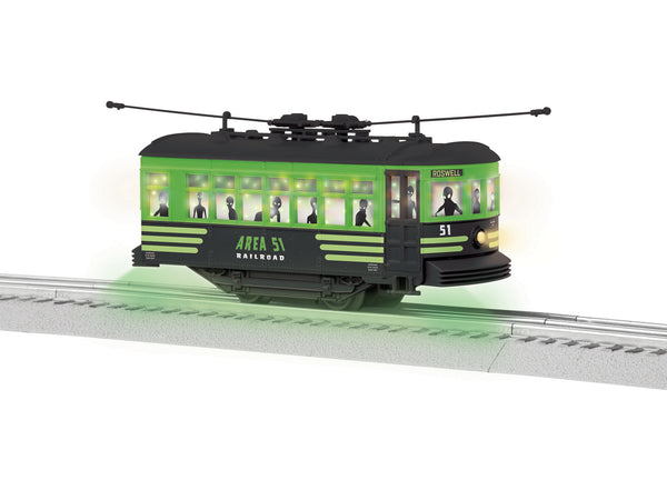 Lionel 2535070 Area 51 Trolley limited O SCALE NEW