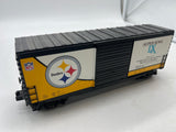 MTH Railking 30-74362 NFL Pittsburgh Steelers Super Bowl IX O SCALE Used Excellent