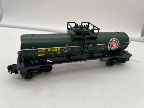 Lionel 6-6304 GN Great Northern green single dome tank car O SCALE NEW