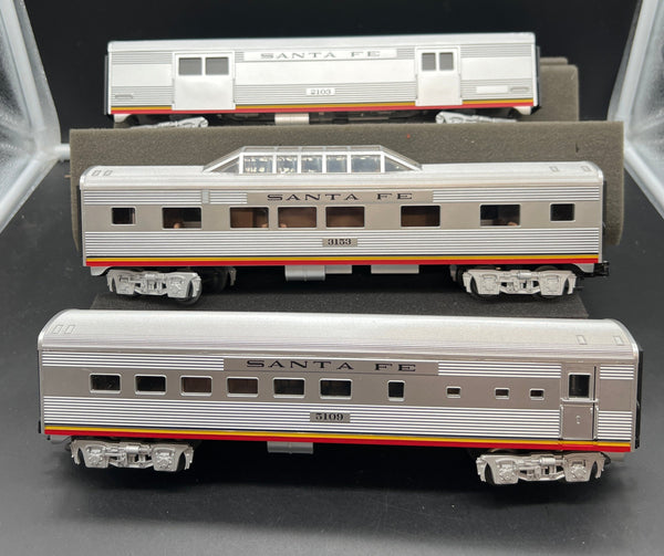 Lionel 6-35128, 6-35129, 6-35102 Santa Fe El Capitan Passenger Set (Set of 3) O Scale Used Excellent