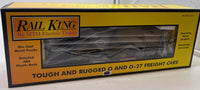 MTH Railking 30-76058 U.S. Steel RailKing Flat Car - w/Bulkheads & Pipe Load O SCALE NEW