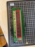 MTH Green Christmas Trolley O SCALE Used Excellent No Box