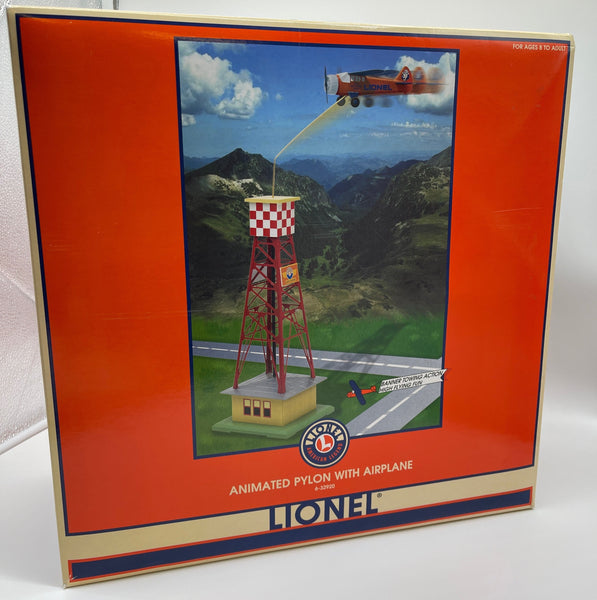 Lionel 6-32920 ANIMATED PYLON WITH AIRPLANE O SCALE LIMITED NEW