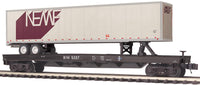 MTH Premier 20-95701 Boston & Maine Flat Car w/ 48 Trailer #5211 limited O SCALE NEW