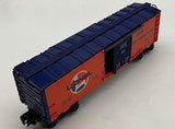 Lionel 6-9492 LIONEL LINES Boxcar Mainline Orange/Blue O Scale Like New