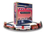 Lionel 2623030 America Celebration LionChief 4-4-0 Locomotive Ready to Run Set AND 2628050 Stock Car Add-On (Set of 2) LIMITED O Scale NEW NEW