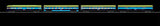Lionel 2627230 Whispering Rails Halloween Aluminum 18" Passenger 4 Pack, 2627240 2 car passenger set, 2627250 StationSounds diner limited O SCALE NEW