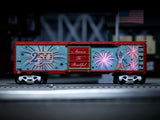 Lionel 2628040 America's 250th Fireworks Boxcar with Music and sound limited O SCALE NEW