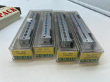 Model Power 3033-4 Amtrak Streamline Passenger Cars 4 Pack N SCALE NEW Damaged Box