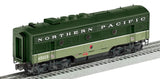 Lionel 2633220 Northern Pacific LEGACY F3AA #6501A, 2633228 LEGACY F3B #6501B, 2633229 SuperBass F3B #6502B, 2627050 North Coast Limited 21" 4 Pack, 2627060 North Coast Limited 21" 2 Pack, 2627070 StationSounds Diner LIMITED  NEW