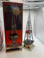 Lionel 6-32991 WLLC Radio-- AM/FM Radio Station Tower O SCALE Used Excellent
