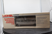 Lionel 6-9577 LIONEL ILLUMINATED BURLINGTON ALUMINUM PASSENGER CAR O SCALE Used Excellent