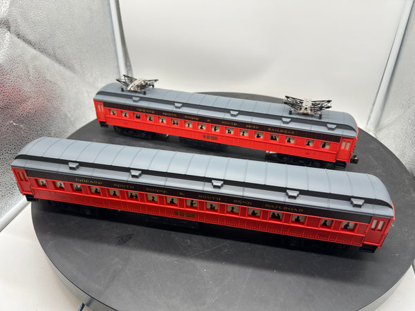 K-Line K-2701A CHICAGO SOUTH SHORE SOUTH BEND INTERURBAN CAR SET  O SCALE NEW