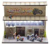 Menards 2759252 Moe's Cycle Shop Building HO Scale Limited NEW