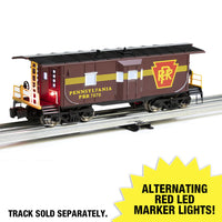 Menards 275-9313 Pennsylvania Railroad PRR Caboose with Lights NEW