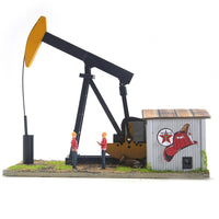 Menards 2759394 Texaco Beam Pump Animated Oil Pump with Moving Arm and Building O Scale NEW
