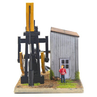 Menards 2759395 Texaco Beam Pump Building HO Scale NEW