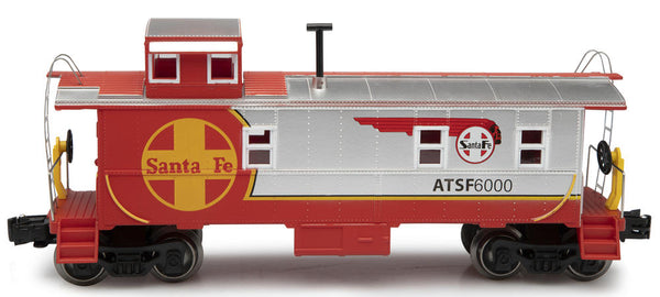 Menards 275-9440 Santa Fe Warbonnet Caboose with Lights O SCALE NEW