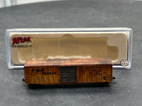Atlas 50 000 700 50' 6" Box Car Railbox (Large Logo) (Yellow/Black) N SCALE WEATHERED AS IS Used Excellent