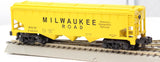 Gilbert 6-48630 MILWAUKEE ROAD 3-BAY COVERED HOPPER S Scale NEW
