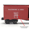 Menards 279-4254 B&O-BOXCAR-RED Baltimore & Ohio Boxcar O SCALE NEW