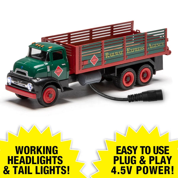 Menards 279-4606  lighted 1:48 1956 REA stake truck O SCALE NEW