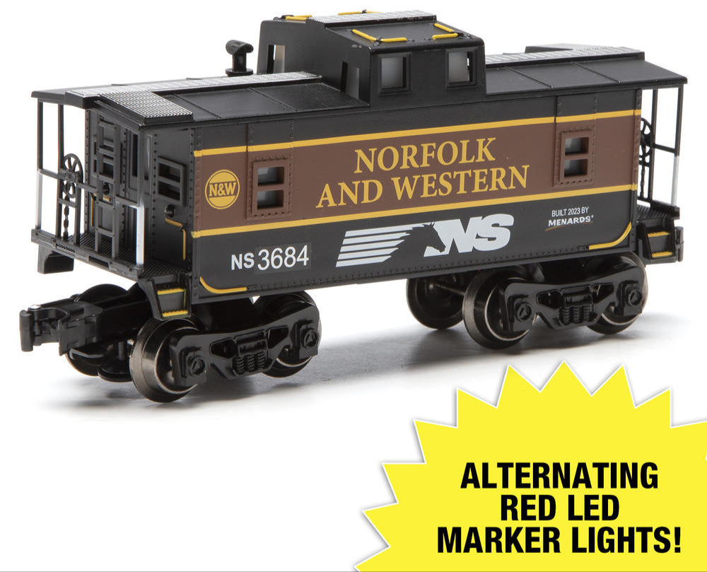 Menards 279-6853 Norfolk & Western N&W Caboose with Lights Limited O S